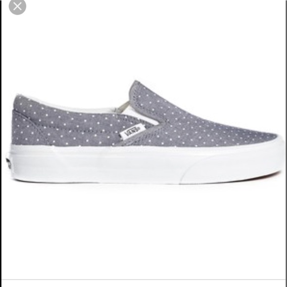 polka dot slip on sneakers